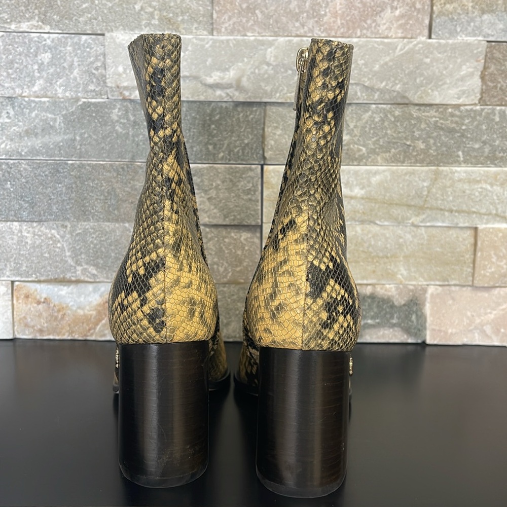 JIMMY CHOO Bryelle 85 Snake-print Leather Ankle Boots - Picture 8 of 13